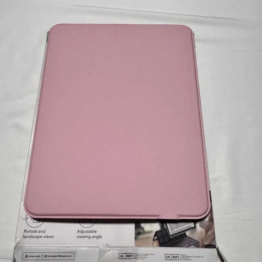 iPad Air 13 Inch Case with Keyboard,EST Ascend,Pink Magnetic Detachable Keyboard